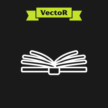 Beyaz çizgi Mobil hesap makinesi akıllı telefon arayüzü simgesi siyah arkaplanda izole edildi. Telefon ekranında matematiksel uygulama. Vektör İllüstrasyonu