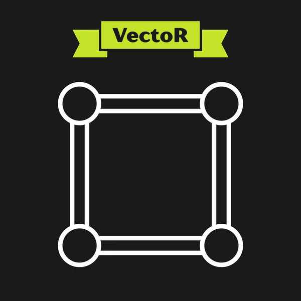 Linha Branca Placa Apresentação Com Gráfico Cronograma Gráfico Diagrama Infográfico — Vetor de Stock