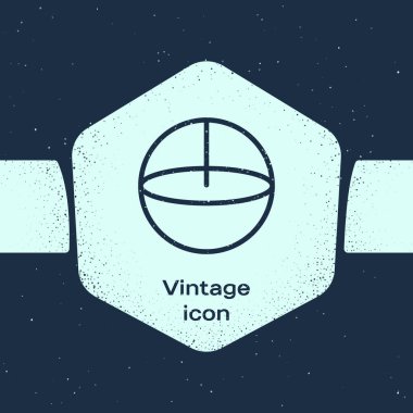 Grunge satır Hesap makinesi simgesi mavi arka plan üzerinde izole. Muhasebe sembolü. İş hesaplamaları matematik eğitim ve finans. Tek renkli vintage çizim. Vektör İllüstrasyonu