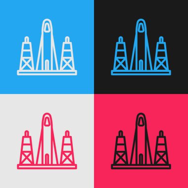 Uzay simgesinden roketin fırlatılması renk arkaplanından izole edildi. Uzaya roket fırlatın. Vektör İllüstrasyonu