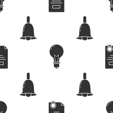 Sertifika şablonunu, fikir kavramına sahip ampulü ve kusursuz şablona ayarlayın. Vektör