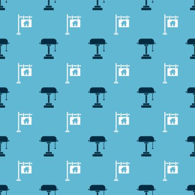 Masa lambasını ve asılma işaretini mesaj indirimiyle kusursuz düzende ayarla. Vektör