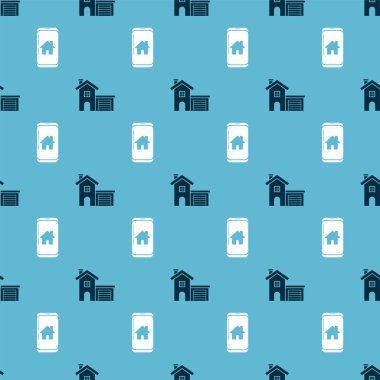 House ve Mobile 'ı akıllı evle kusursuz bir düzene sokun. Vektör