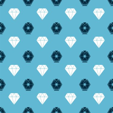 Şanslı tekerlek ve Elmas 'ı kusursuz bir kalıba sokun. Vektör