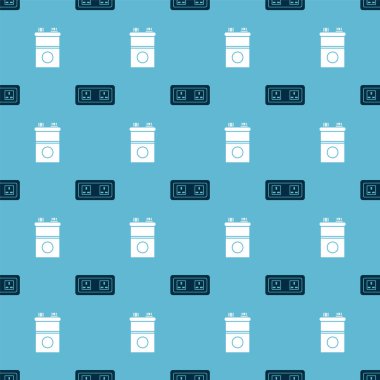 Elektrik prizi ve araba aküsünü sorunsuz bir şablona ayarla. Vektör