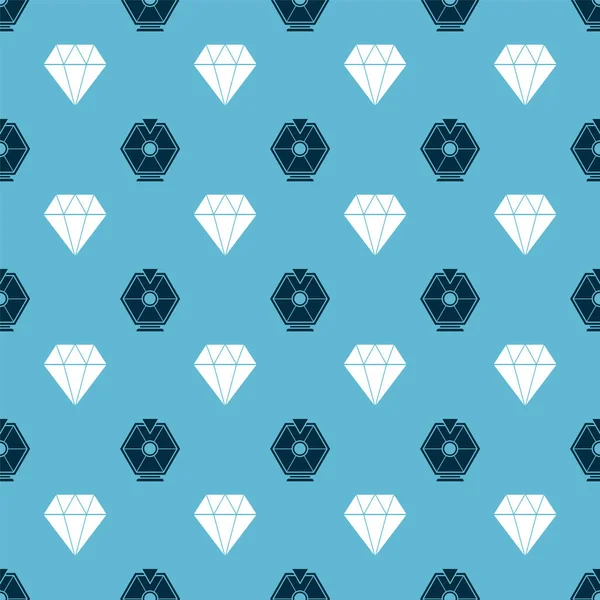 Установите Lucky Wheel Diamond Seamless Pattern Вектор — стоковый вектор