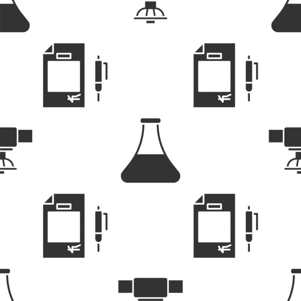 Állítsa ipari cső és szelep, Olaj benzin kémcső és Szerződés pénz és toll zökkenőmentes minta. Vektor — Stock Vector