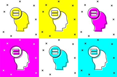 Hesap simgesini renk arkaplanından izole et. Vektör İllüstrasyonu