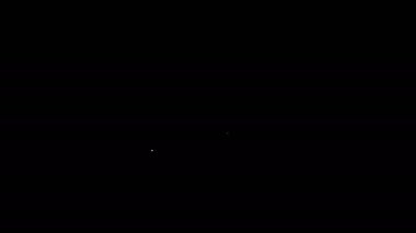 Siyah zemin üzerinde sterlin sembolü olan beyaz çizgi parası. Bankacılık işareti. Para sembolü. 4K Video hareketli grafik canlandırması