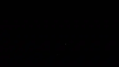 Beyaz çizgi bir numaralı fan eldiveni, parmak kaldırılmış simge siyah arka planda izole edilmiş. Yarışmalarda takım desteğinin sembolü. 4K Video hareketli grafik canlandırması