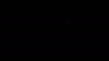 Beyaz çizgi Blank etiketi şablon fiyat simgesi siyah arkaplan üzerinde izole. Boş alışveriş indirimi etiketi. Şablon indirimli afiş. 4K Video hareketli grafik canlandırması
