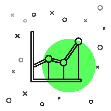 Siyah çizgi Sigma simgesi beyaz arkaplanda izole edildi. Vektör İllüstrasyonu