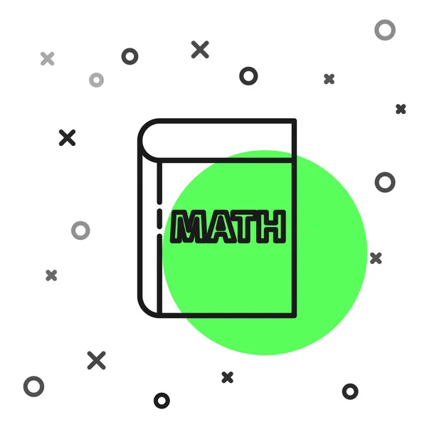 Schwarze Linie Mathe Dreieck Symbol Isoliert Auf Weißem Hintergrund Vektorillustration — Stockvektor