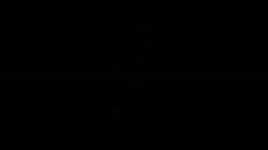 Beyaz çizgi krem ya da siyah arkaplanda izole edilmiş losyon kozmetik tüp ikonu. Erkekler için vücut bakım ürünleri. 4K Video hareketli grafik canlandırması