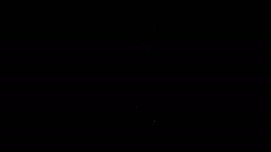 Beyaz çizgi krem ya da siyah arkaplanda izole edilmiş losyon kozmetik tüp ikonu. Erkekler için vücut bakım ürünleri. 4K Video hareketli grafik canlandırması