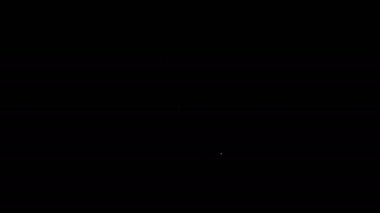 Siyah zemin üzerinde elmas sembolü simgesi olan beyaz çizgi. Kumarhane kumarı. 4K Video hareketli grafik canlandırması