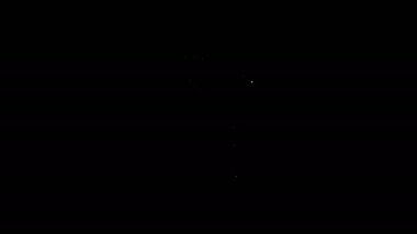 Siyah arkaplanda grafik çizelgesi simgesi olan beyaz çizgi tahtası. Metin dosya simgesini rapor et. Muhasebe tabelası. Denetim, analiz, planlama. 4K Video hareketli grafik canlandırması