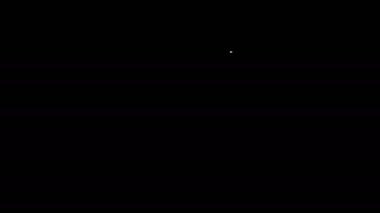 Siyah arkaplanda işaretleme simgesi olan beyaz çizgi sınav kağıdı. Sınav kağıdı, sınav ya da araştırma konsepti. Sınav ya da sınav. 4K Video hareketli grafik canlandırması