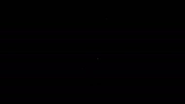 Beyaz çizgi krem ya da siyah arkaplanda izole edilmiş losyon kozmetik tüp ikonu. Erkekler için vücut bakım ürünleri. 4K Video hareketli grafik canlandırması
