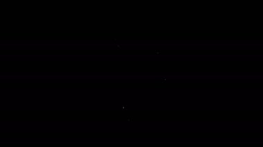 Beyaz çizgi plastik şişe sıvı çamaşır deterjanı, çamaşır suyu, bulaşık deterjanı ya da siyah arka planda izole edilmiş başka bir temizlik maddesi. 4K Video hareketli grafik canlandırması