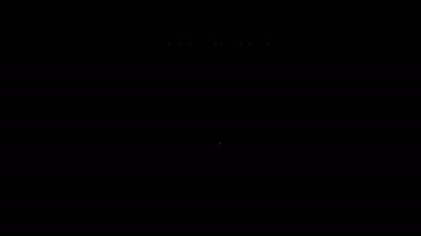 Beyaz çizgi tarayıcısı siyah arkaplanda barkod simgesi tarıyor. Barkod etiketi. Parmaklıklı teslimat için kimlik. 4K Video hareketli grafik canlandırması