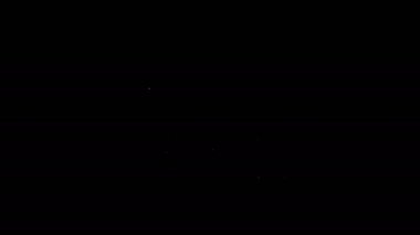 Siyah arkaplanda konum belirleyici simgesi olan beyaz çizgi katlanmış harita. 4K Video hareketli grafik canlandırması
