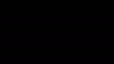 Siyah arkaplanda beyaz çizgi tuzu ve biber ikonu var. Yemek pişirme baharatları. 4K Video hareketli grafik canlandırması