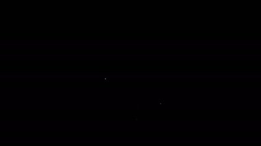 Kutsal Kitap ikonu üzerine beyaz çizgi yemini siyah arka planda izole edilmiştir. Mahkemedeki prosedür. Gerçek ve gerçek. Tanrı huzurunda söz ver. 4K Video hareketli grafik canlandırması