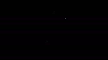 Siyah arkaplanda kontrol listesi simgesi olan beyaz çizgi laboratuvar panosu. Kontrol listesi sembolü. 4K Video hareketli grafik canlandırması