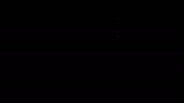 Siyah ziftli beyaz çizgili plastik torba. 4K Video hareketli grafik canlandırması