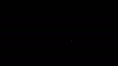 Kırık yumurta ikonu siyah arka planda izole edilmiş. Mutlu Paskalyalar. 4K Video hareketli grafik canlandırması