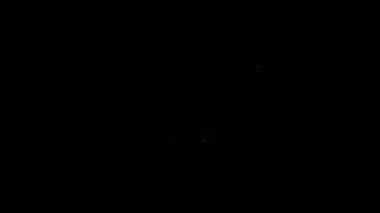 Siyah arkaplanda beyaz çizgi iç çamaşırı simgesi var. 4K Video hareketli grafik canlandırması