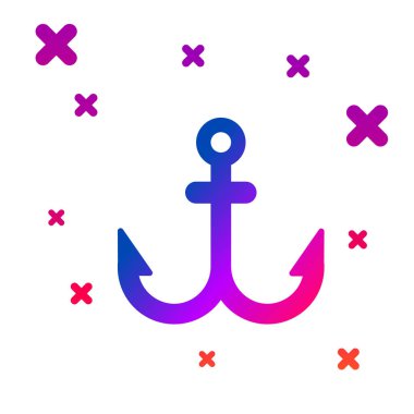 Beyaz arkaplanda renk dayanağı simgesi izole edildi. Kademeli rastgele dinamik şekiller. Vektör İllüstrasyonu