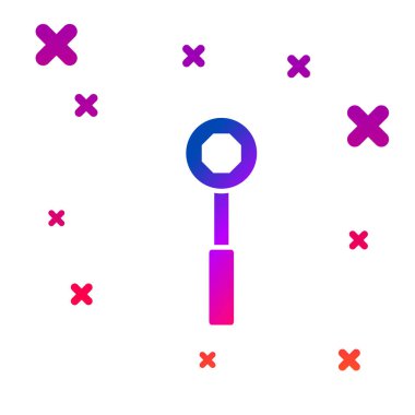 Renk Anahtarı simgesi beyaz arkaplanda izole edildi. Kademeli rastgele dinamik şekiller. Vektör İllüstrasyonu