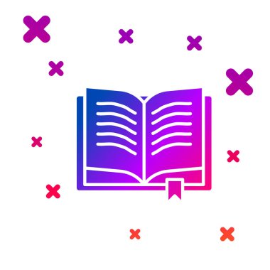 Beyaz arka planda izole edilmiş simya tarifleri, mistik büyüler ve büyü simgeleri içeren Eskiler 'e ait bir büyü kitabı. Kademeli rastgele dinamik şekiller. Vektör İllüstrasyonu