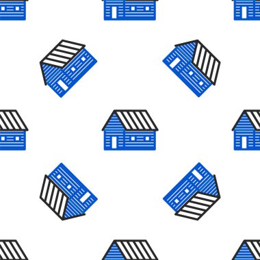 Çizgi Çiftliği ikonu beyaz arka planda kusursuz desen izole etti. Renkli taslak konsepti. Vektör