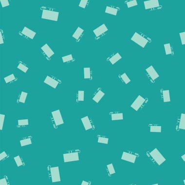 Yeşil Akıllı TV simgesi yeşil arkaplanda kusursuz desen izole etti. Televizyon tabelası. Vektör İllüstrasyonu