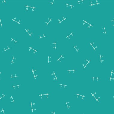 Yeşil Grafik, çizelge, grafik, diyagram, bilgi, turta grafiği simgesi yeşil arkaplanda izole edilmiş kusursuz desen. Vektör İllüstrasyonu