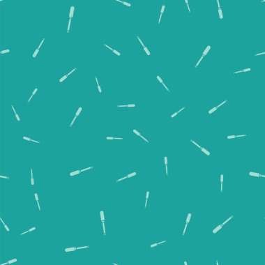 Yeşil tornavida simgesi yeşil arkaplanda izole edilmiş pürüzsüz desen. Servis aracı sembolü. Vektör İllüstrasyonu