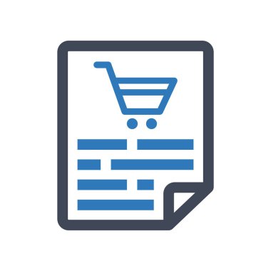 Alışveriş listesi simgesi