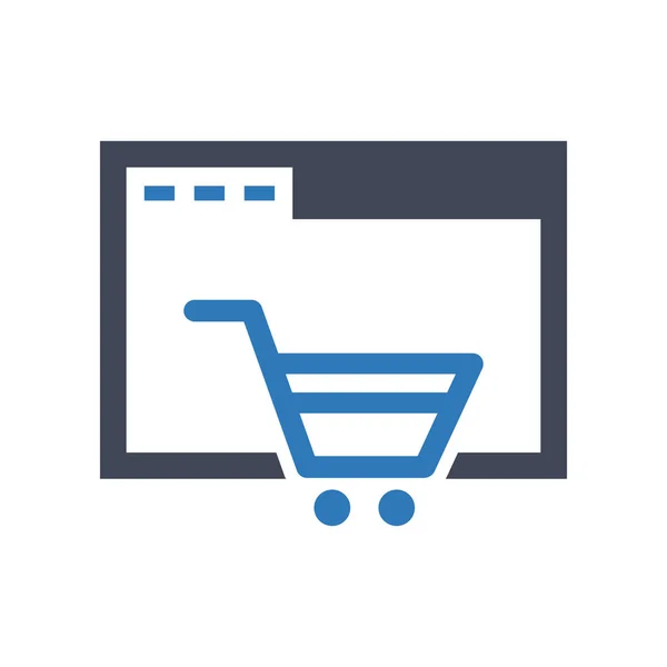 Compras on-line comprar ícone —  Vetores de Stock