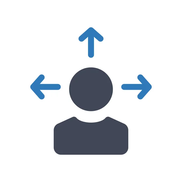 Business decision icon — Stock vektor