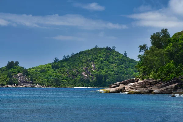 Tropical Uninhabited Island Therese Island Mahe Seychelles — Stock Photo, Image