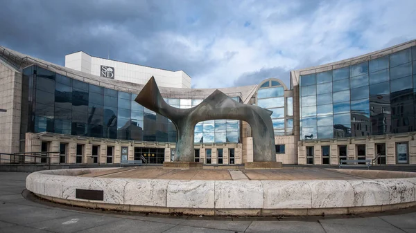 Edificio Del Teatro Nacional Eslovaco Bratislava Eslovaquia Teatro Nacional Eslovaco — Foto de Stock