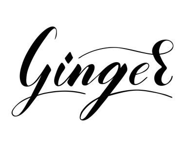 Beyaz arkaplanda izole edilmiş, kızıl yazı yazılmış vektör el yazısı