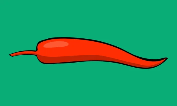 Illustration vectorielle du piment rouge — Image vectorielle