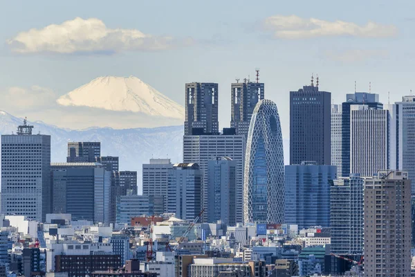 Shinjuku och Fuji — Stockfoto