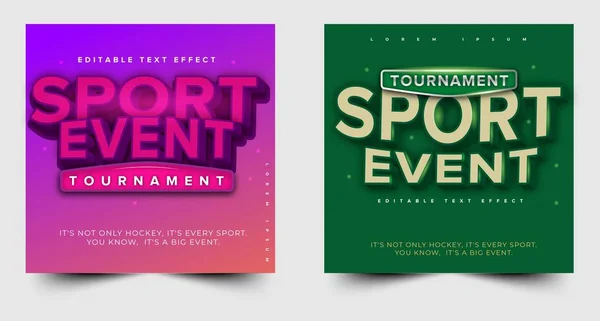 sport event header or title, editable text effect, easy custom
