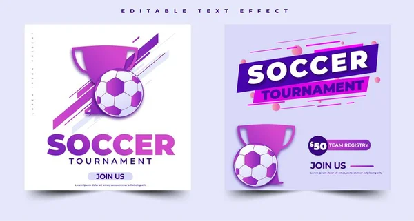 Futbol turnuvası, tasarım kavramsal modern düzen, basit ve temiz renk kombinasyonu. Pankart, ilan, poster ve daha fazlası için kullanılabilir..