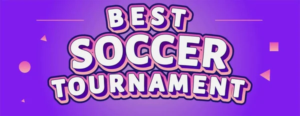 Sportevenement beste voetbal toernooi — Stockvector